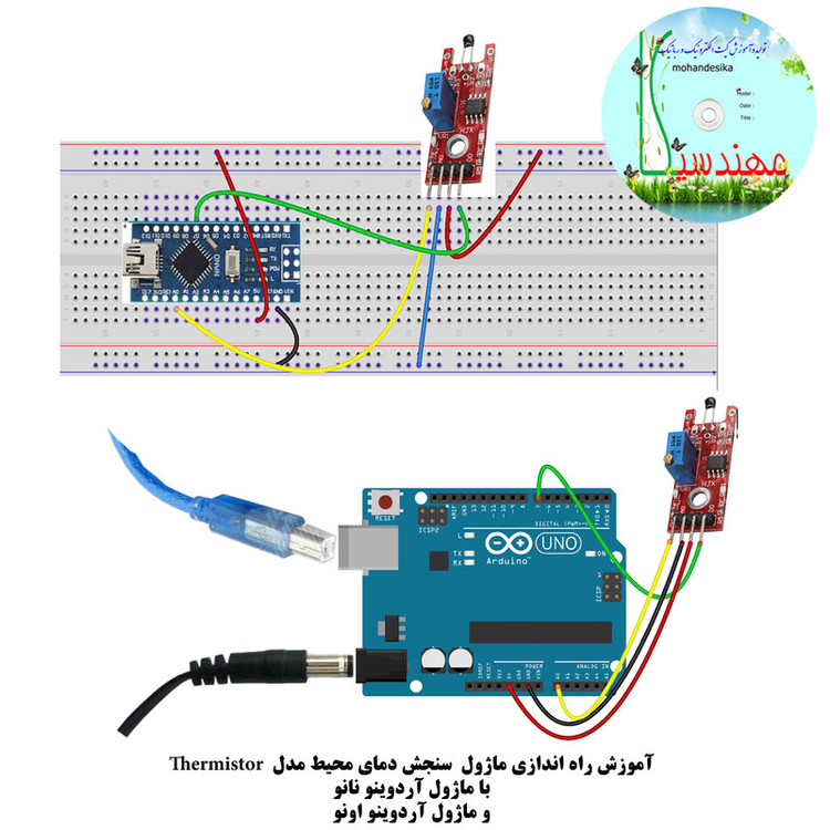 کیت ماژول و سنسور الکترونیکی آردوینو مهندسیکا مدل AINO+20