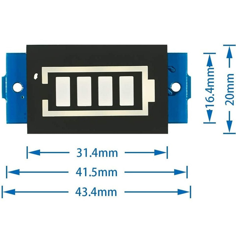 ماژول نمایش سطح شارژ باتری لیتیومی مدل AN-1C