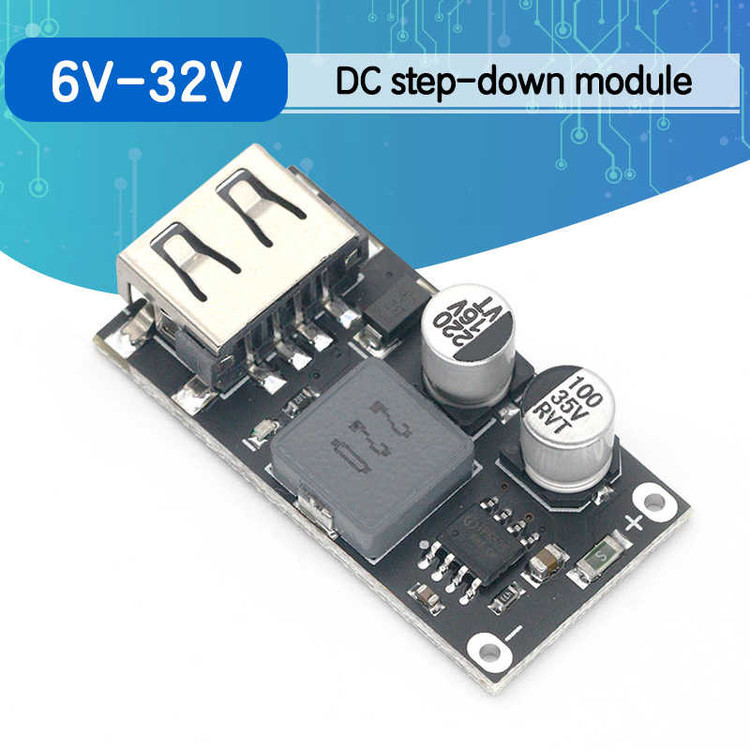 ماژول رگولاتور کاهنده ولتاژ مدل QC 3.0 کد 002 به همراه ماژول فست شارژ