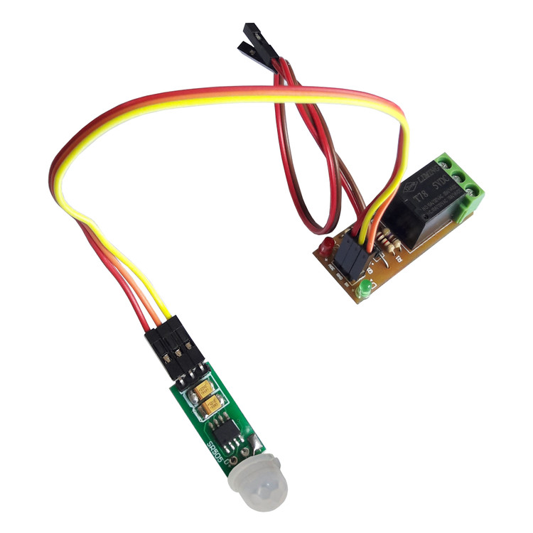 سنسور تشخیص حرکت مادون قرمز با رله مهندسیکا مدل SR505-PIR