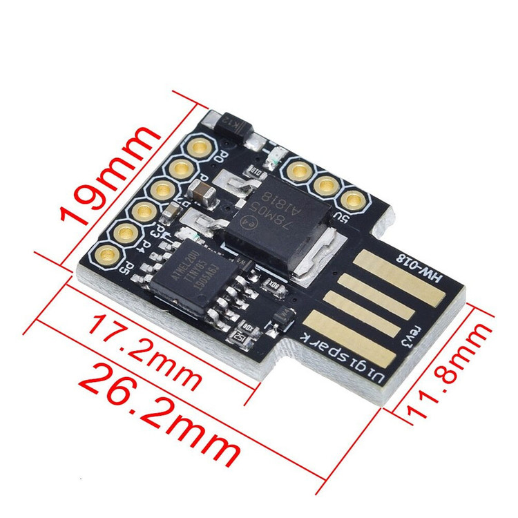 برد راه انداز میکروکنترلر مدل ATtiny85 - Digispark
