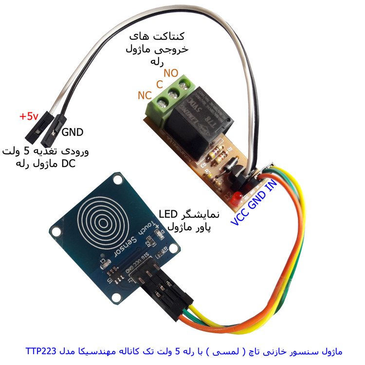 کیت سنسور لمسی مهندسیکا مدل TTP223