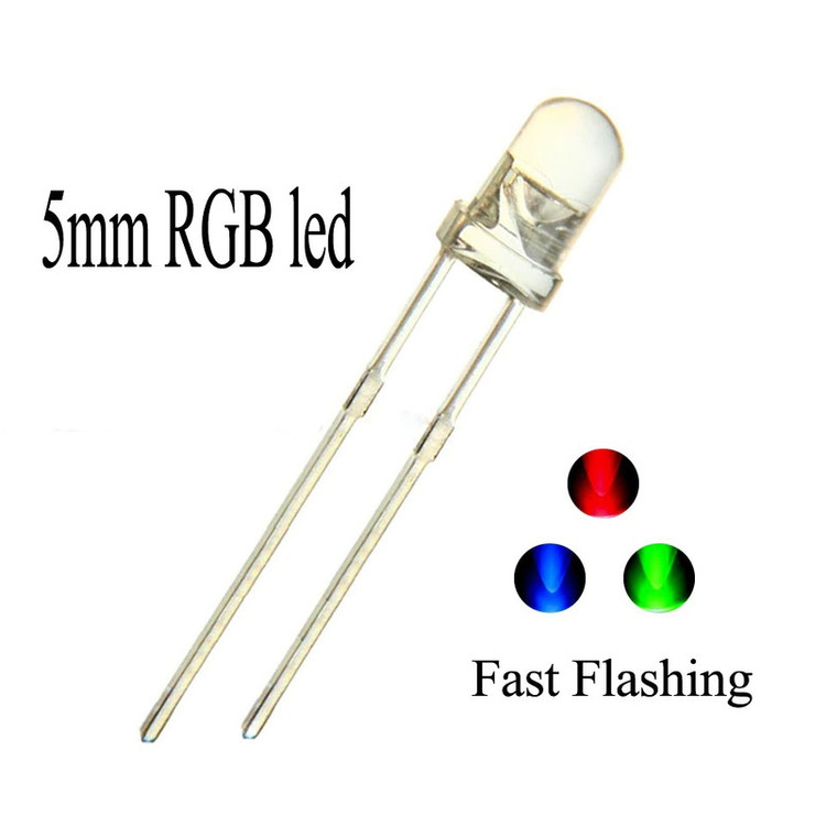 دیود نوری RGB کد 72 بسته 10 عددی
