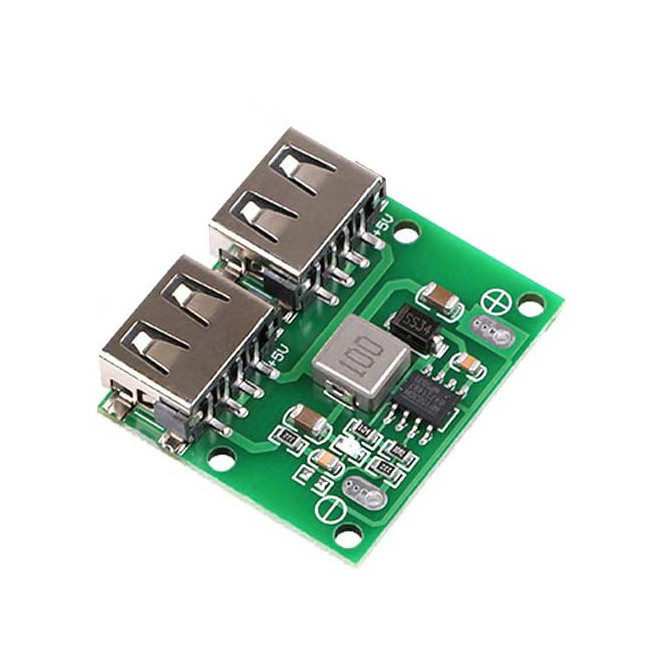 ماژول رگولاتور کاهنده ولتاژ مدل dualSB کد 5V_3A_grn