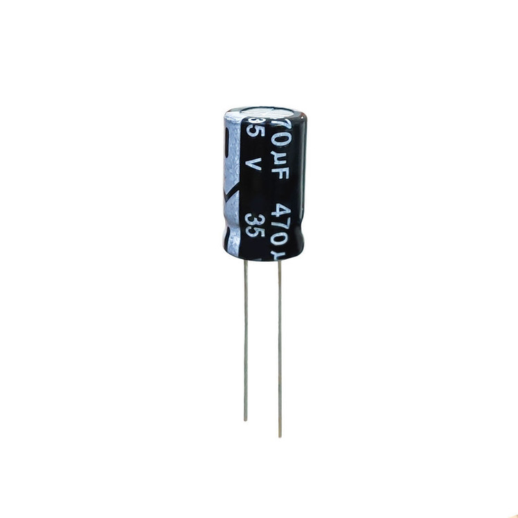 خازن الکترولیت 470 میکروفاراد 35 ولت جی دبلیو کو مدل TEC-47035 بسته 4 عددی