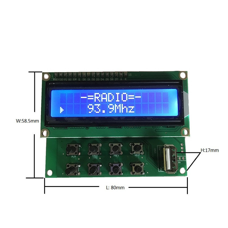 ماژول پخش و ضبط صدا بلوتوثی مدل JK1602BT