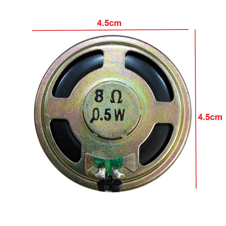 بلندگو 8 اهم 0.5 وات مدل 45mm