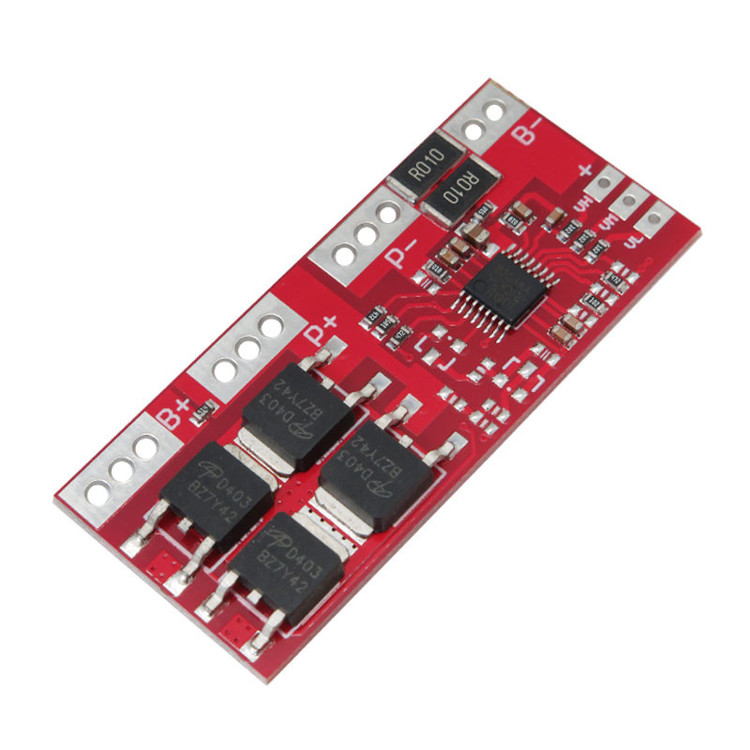 ماژول محافظ شارژ و دشارژ باتری لیتیومی مدل 4S-15A کد 4mos_red