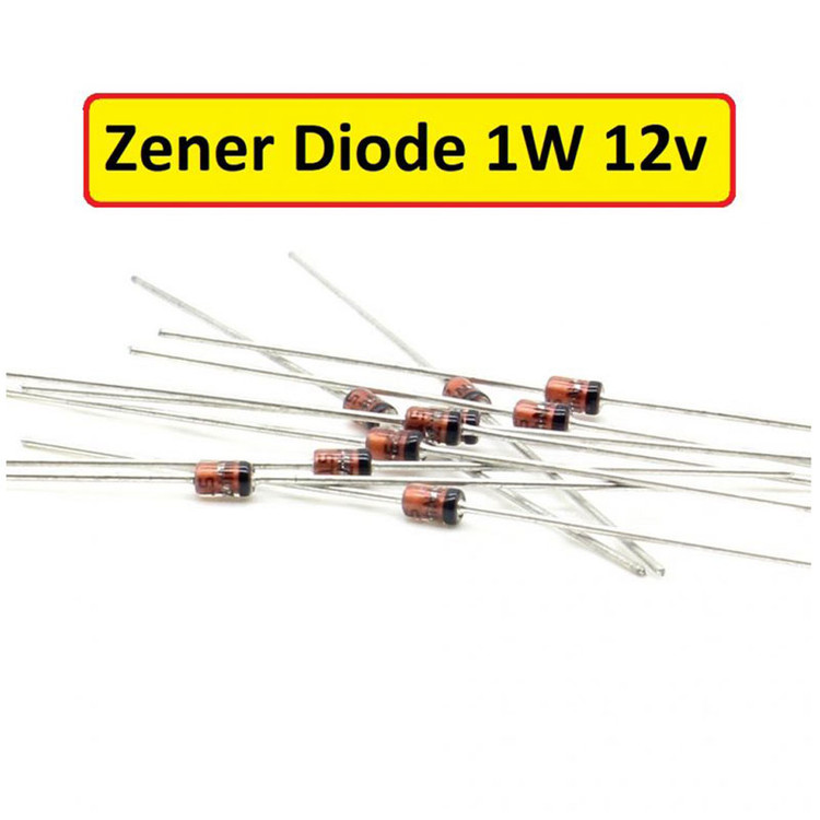 دیود زنر 12 ولت 1 وات کد 1N4742A-12v1w بسته 12 عددی