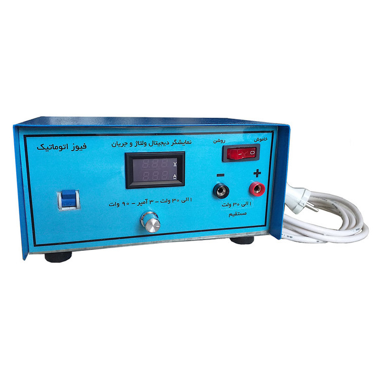 منبع تغذیه الکترونیکی دیجیتال 1 تا 30 ولت 3 آمپر کد 0303ADC