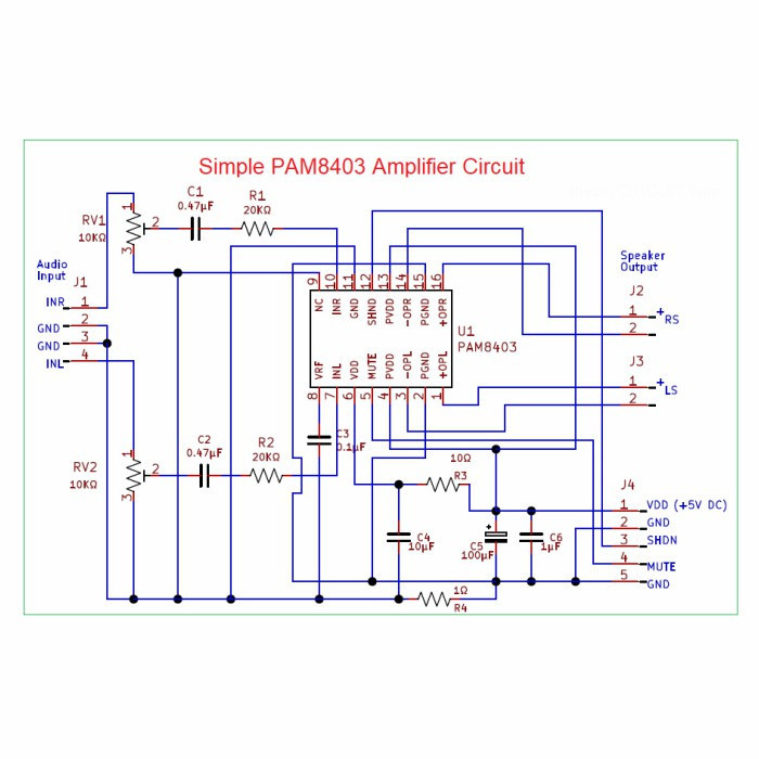 ماژول آمپلی فایر استربو مدل PAM8403 بسته 10 عددی