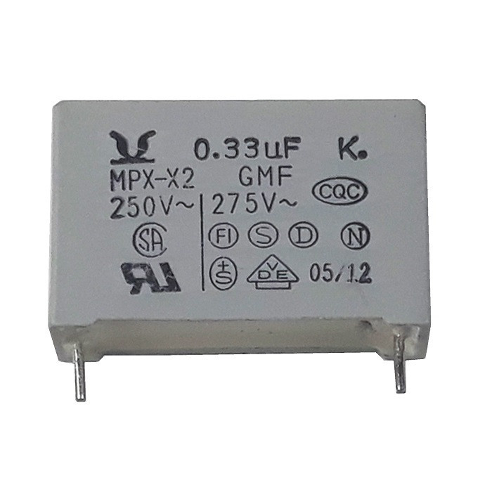 خازن پلی استر 330 نانوفاراد مدل MPX-X2 بسته 4 عددی