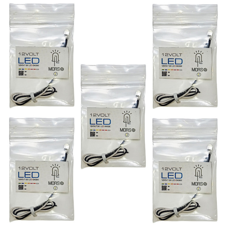 دیود 12ولت LED مدلLD02LUE مجموعه 5 عددی