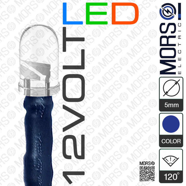 دیود 12ولت LED مدلLD02LUE مجموعه 5 عددی
