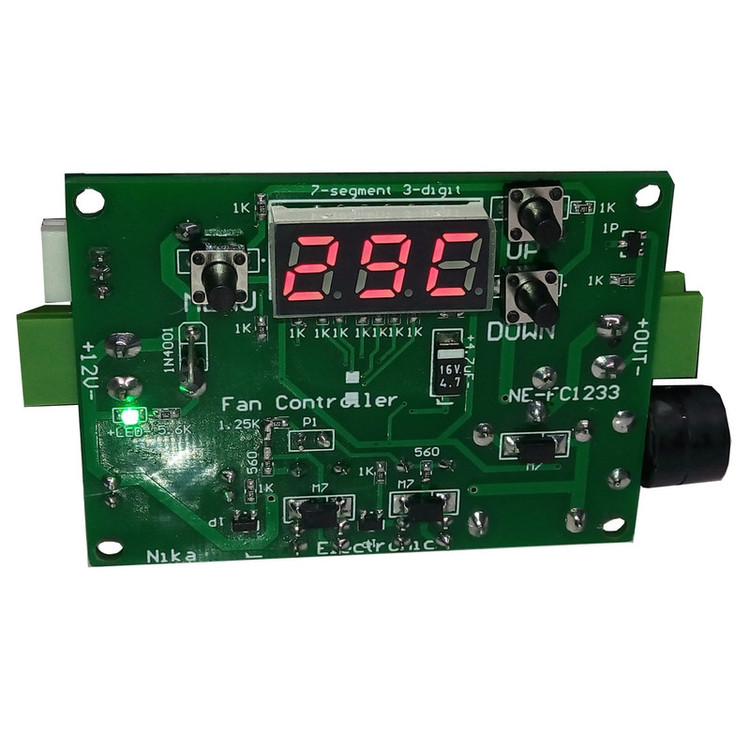 برد کنترل سرعت فن با دما مدل NE-FC1233