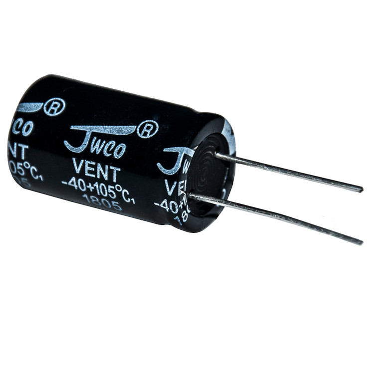 خازن الکترولیت 100 میکرو فاراد مدل 25V ولت بسته 48 عددی
