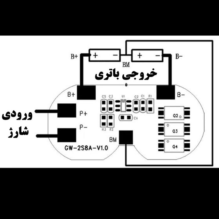 مدار شارژر باتری مدل 2C110