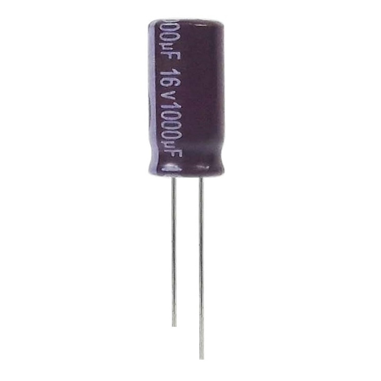 خازن الکترولیت 1000 میکروفاراد 16 ولت آکسبوم مدل TEC-10216 بسته 4 عددی