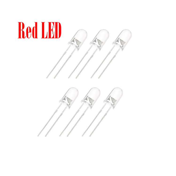 دیود LED مدل D5mm Rd بسته 6 عددی