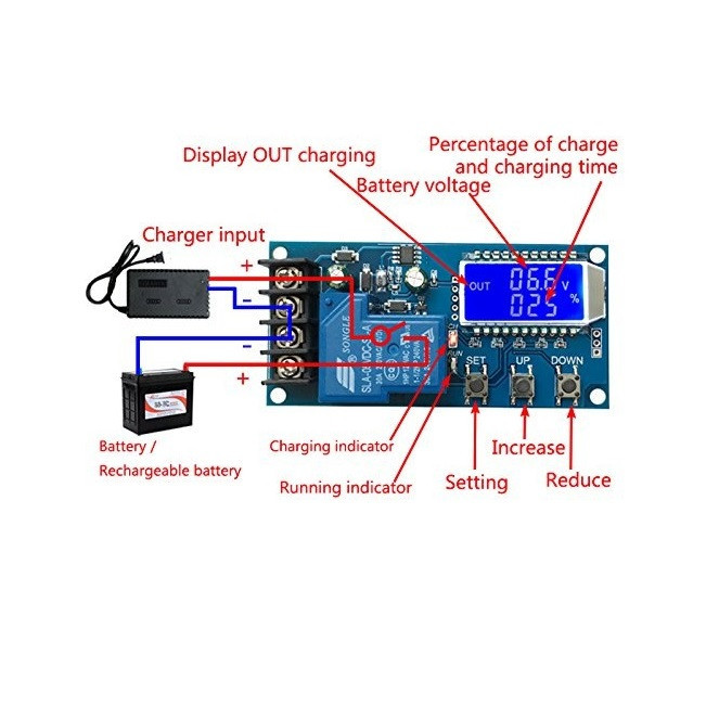 ماژول کنترل شارژ باتری مدل XY-L30A