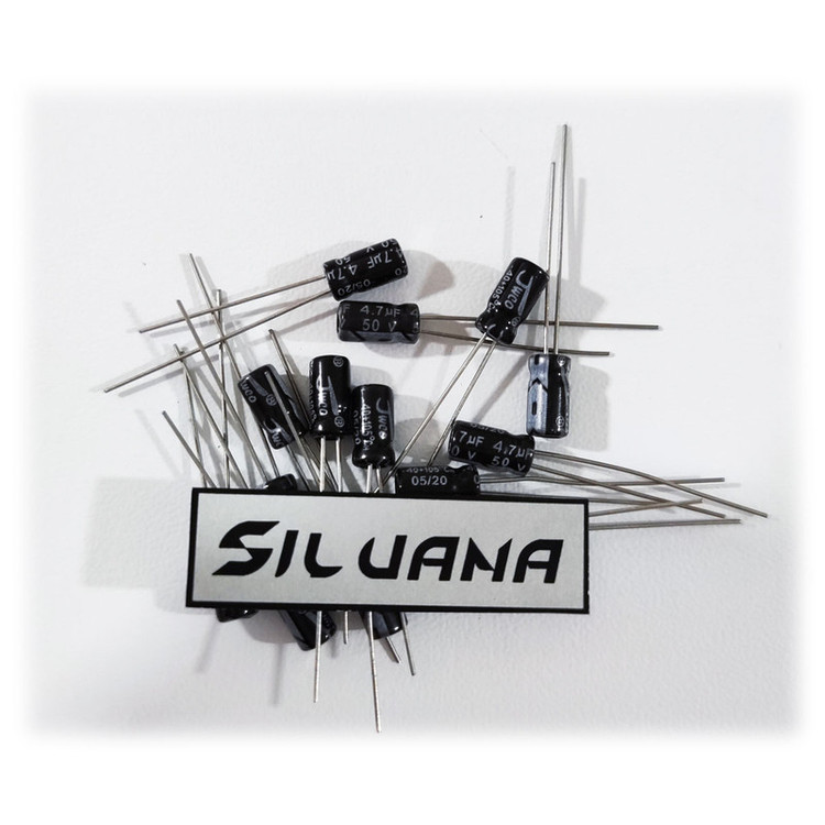 خازن الکترولیت 4.7 میکروفاراد 50V جی دبلیو کو کد SC02 بسته 12 عددی