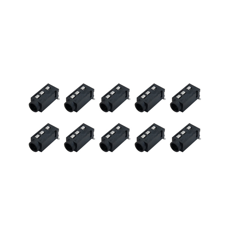 سوکت مادگی هدفون کد 3.5mm_aux_smd بسته 10 عددی