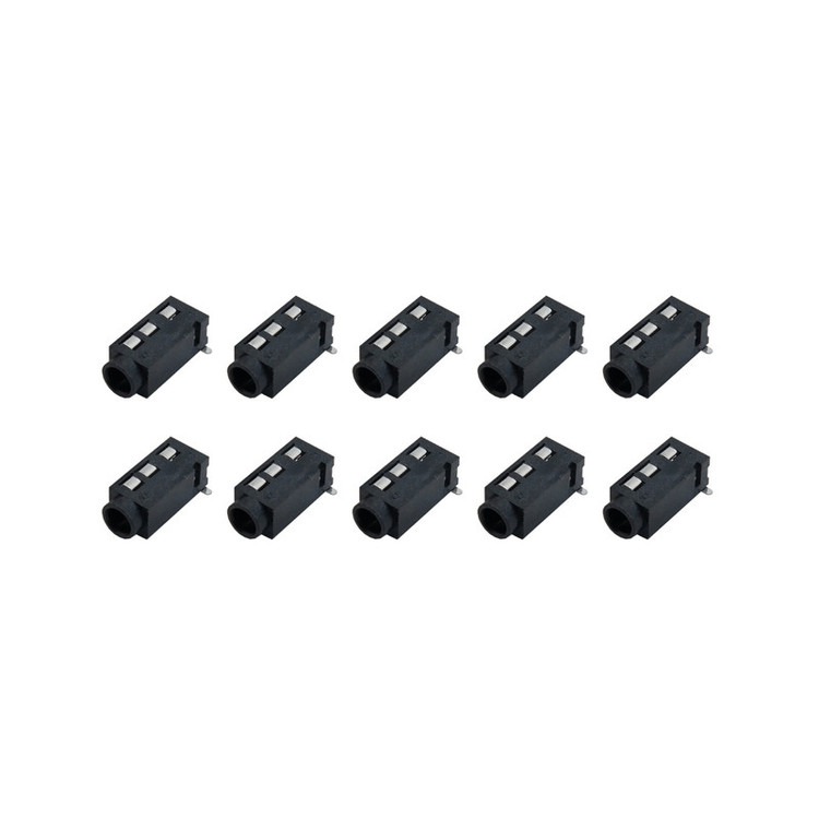 سوکت مادگی هدفون کد 3.5mm_aux_smd بسته 10 عددی