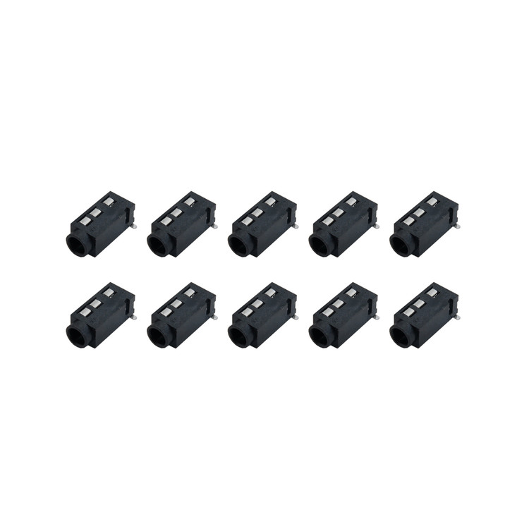 سوکت مادگی هدفون کد 3.5mm_aux_smd بسته 10 عددی