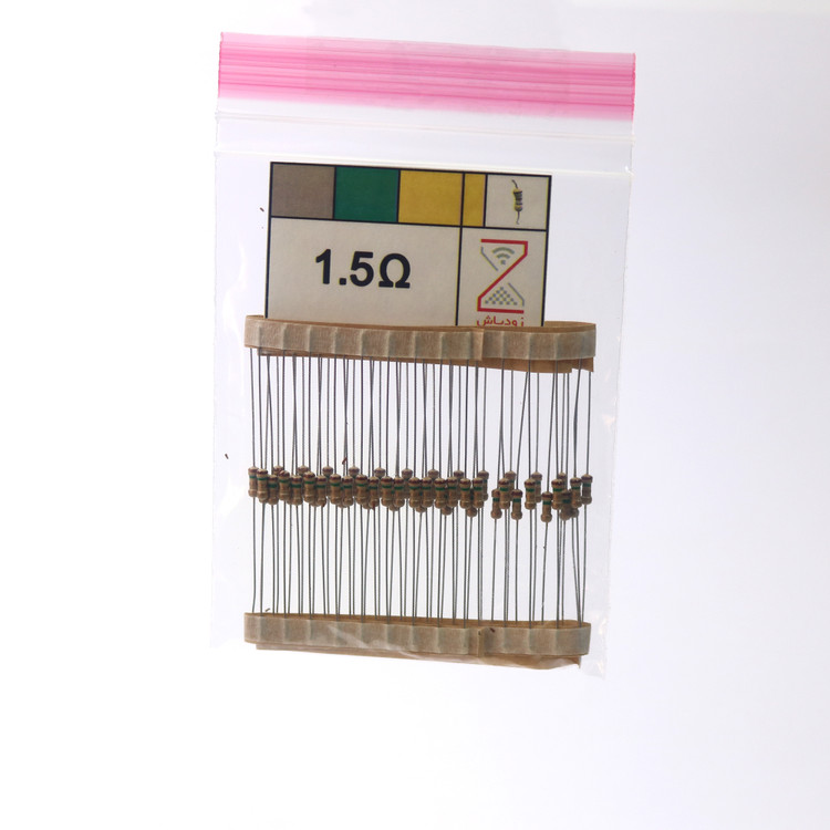 مقاومت 1/5 اهم 1.4 وات کد 222 بسته 25 عددی