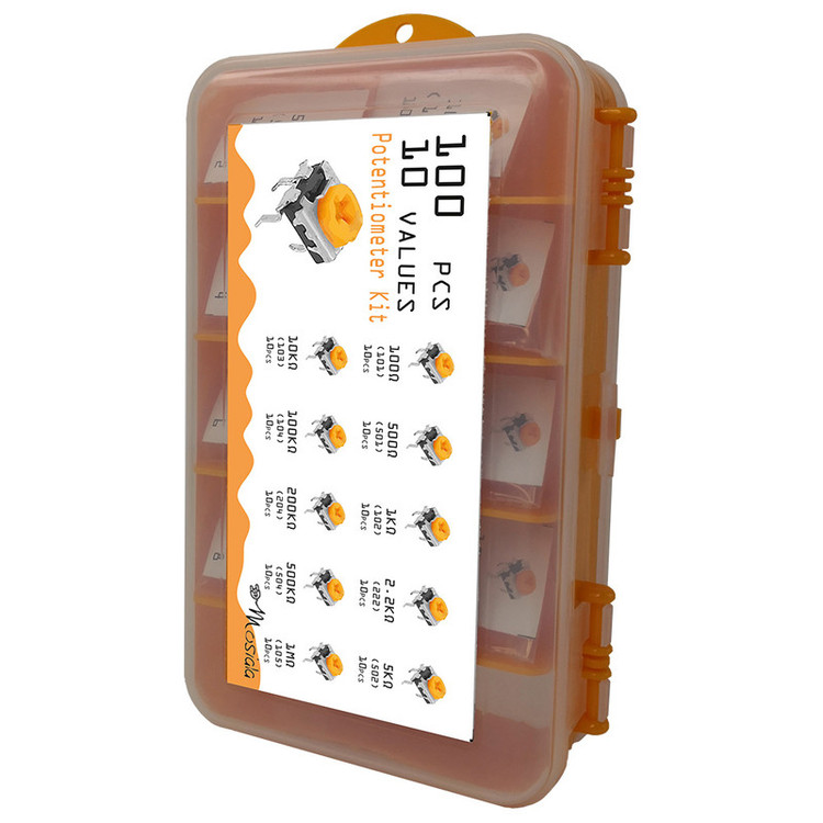 مقاومت پتانسیومتر موسیالا کد MOS01 بسته 100 عددی