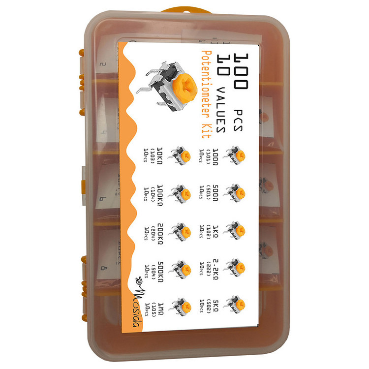 مقاومت پتانسیومتر موسیالا کد MOS01 بسته 100 عددی