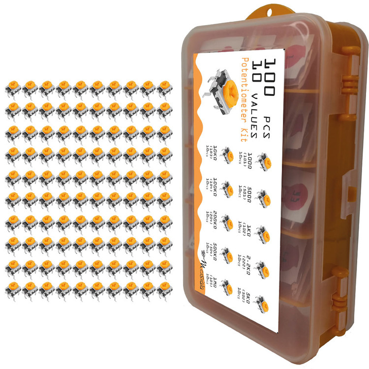 مقاومت پتانسیومتر موسیالا کد MOS01 بسته 100 عددی