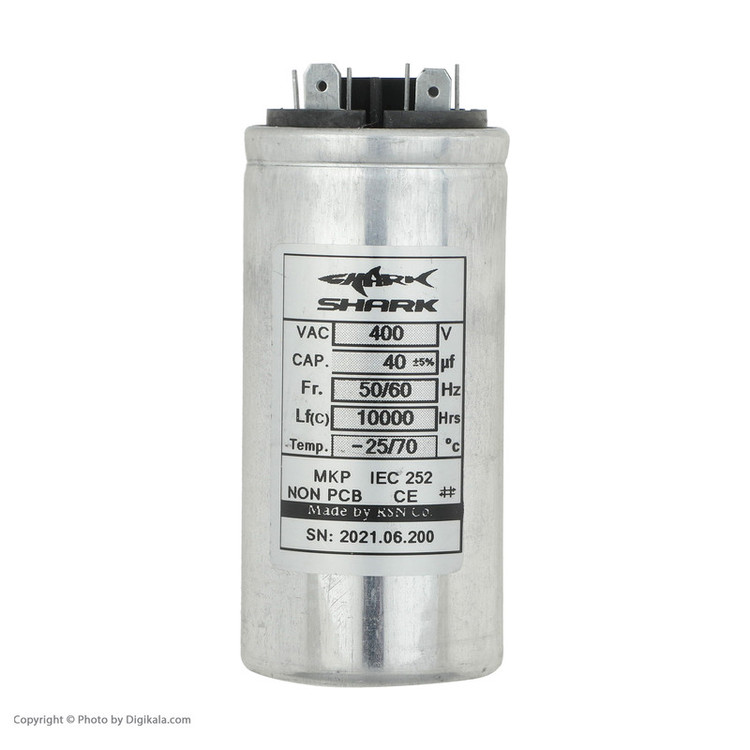 خازن کولر گازی شارک مدل 40 میکرو فاراد 450V