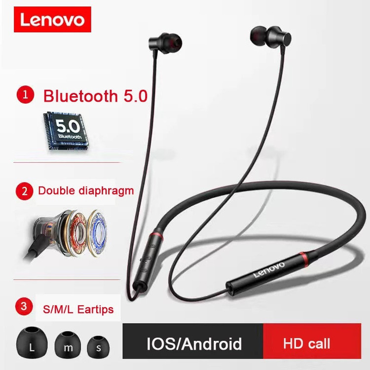 هندزفری گردنی بلوتوثی لنوو LENOVO HE05X(اصلی)